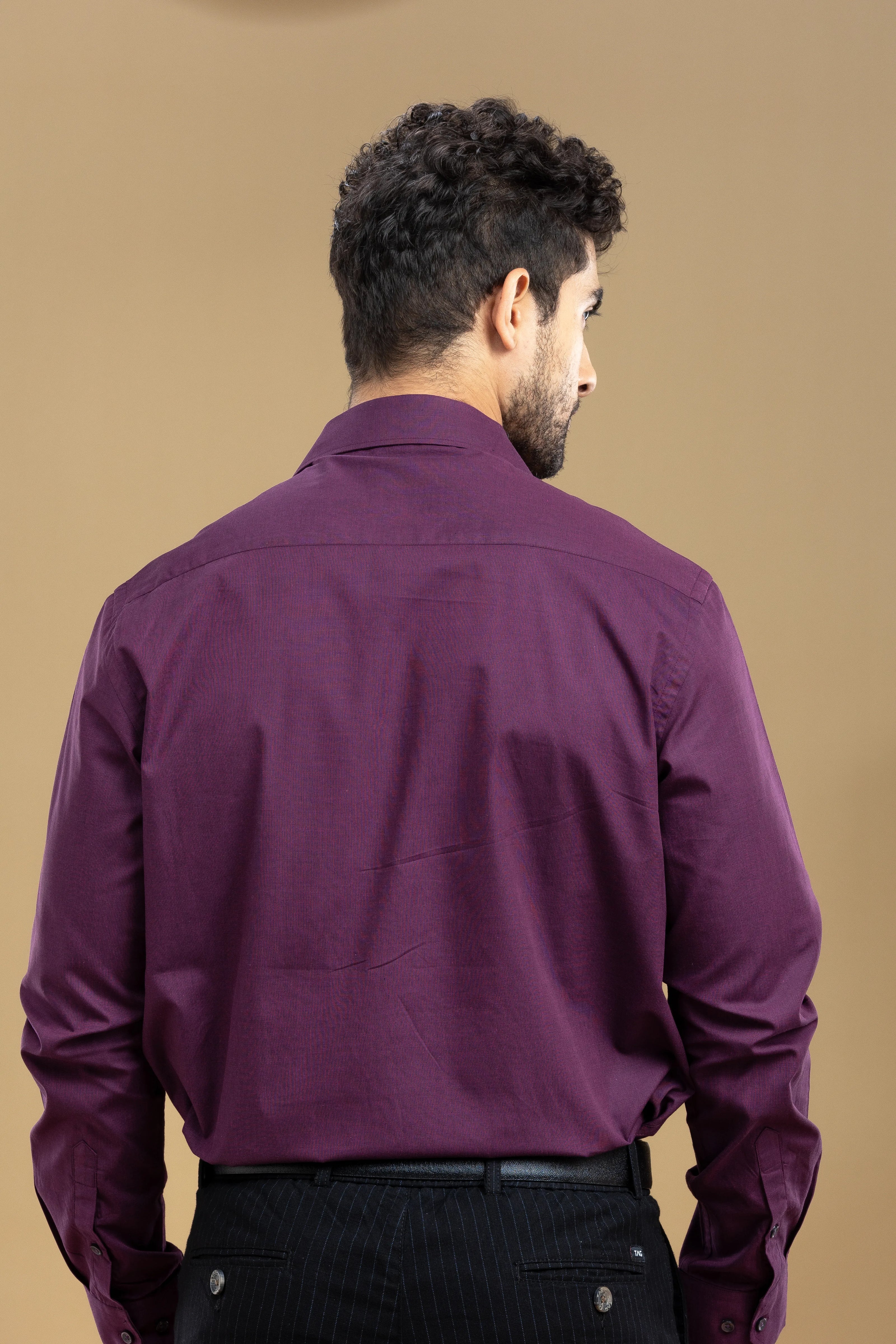Violet Classic Solid Shirt
