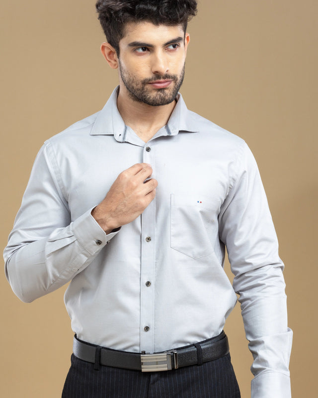 Ash Grey Classic Solid Shirt