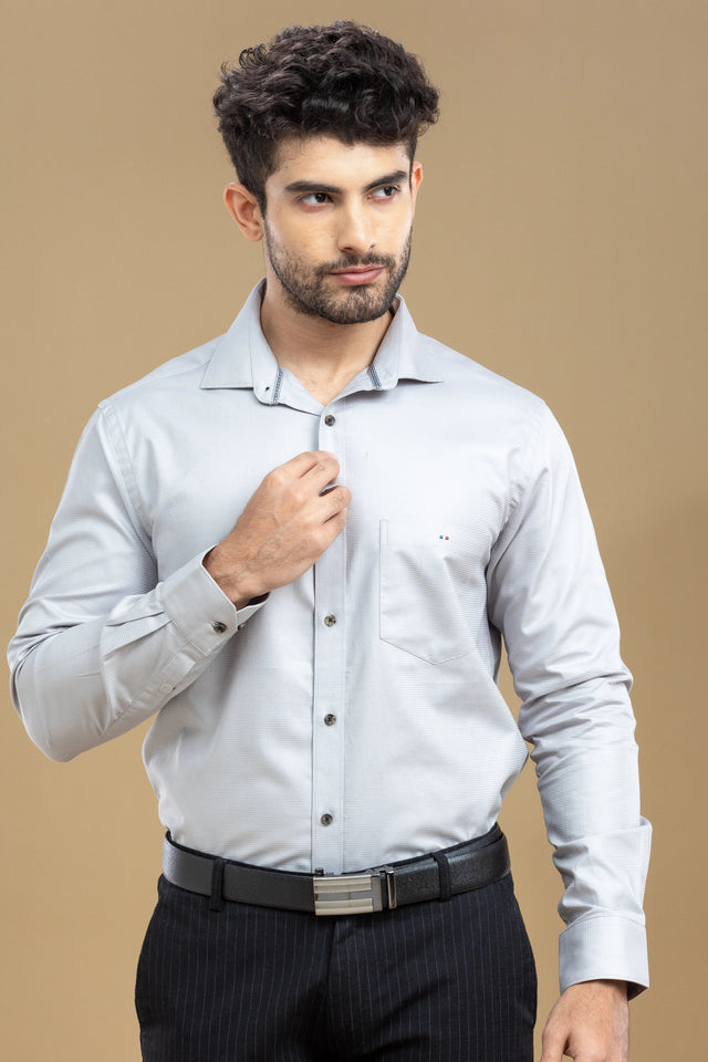 Ash Grey Classic Solid Shirt