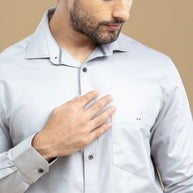 Ash Grey Classic Solid Shirt