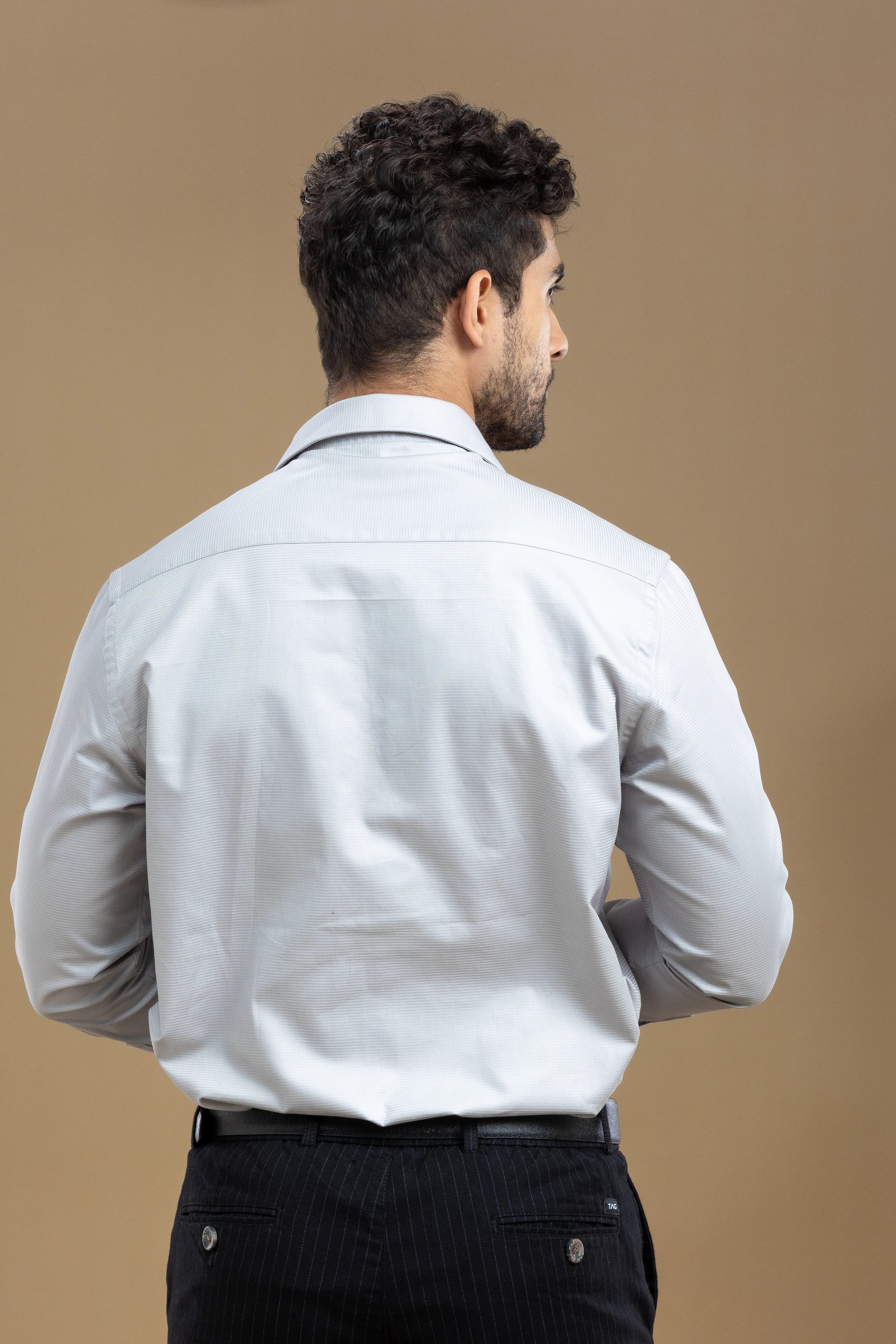 Ash Grey Classic Solid Shirt