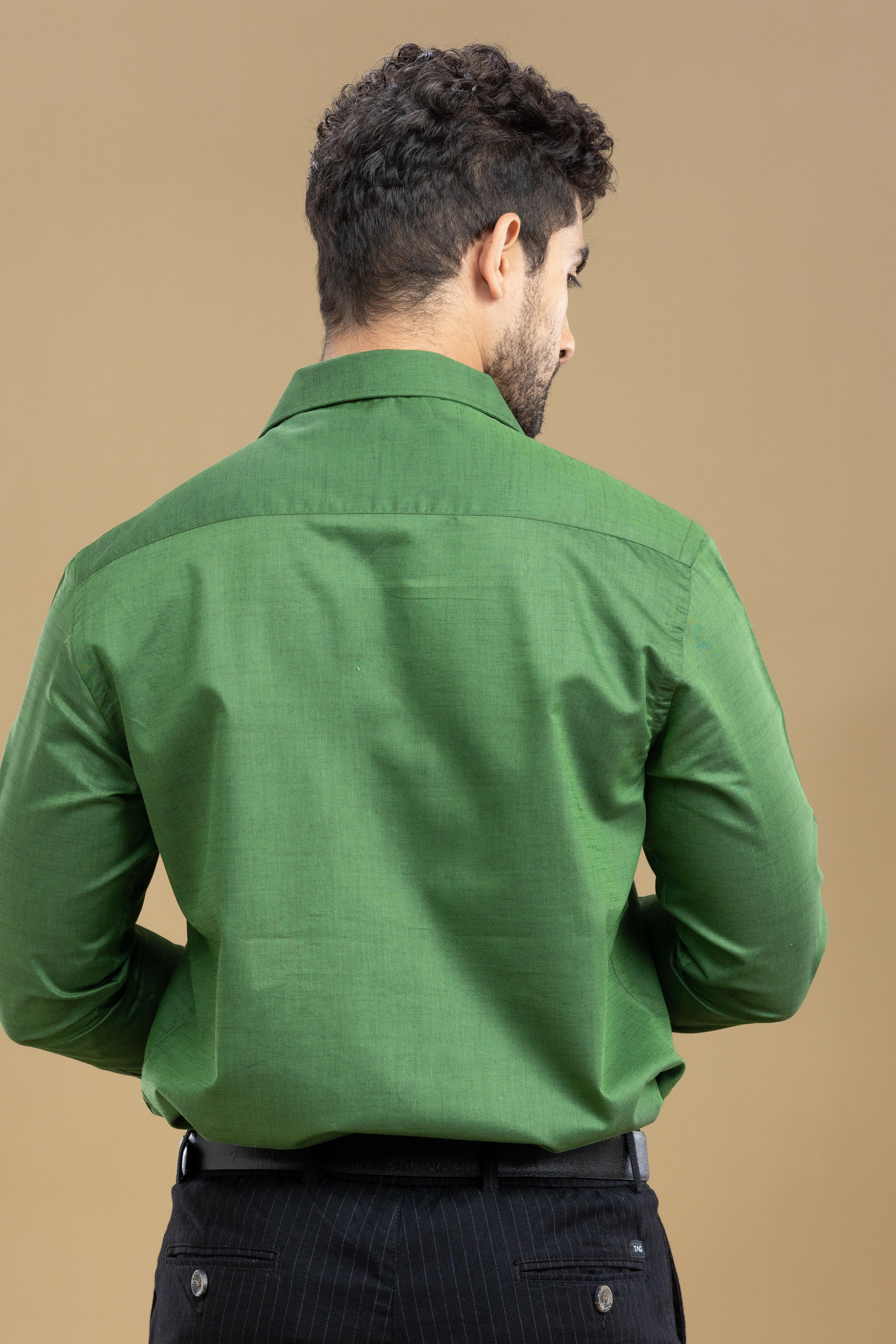 Dark Green Classic Solid Shirt