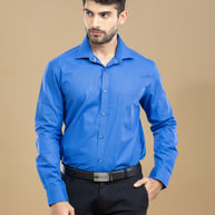 Cobalt Blue Classic Solid Shirt