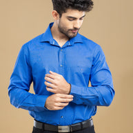 Cobalt Blue Classic Solid Shirt