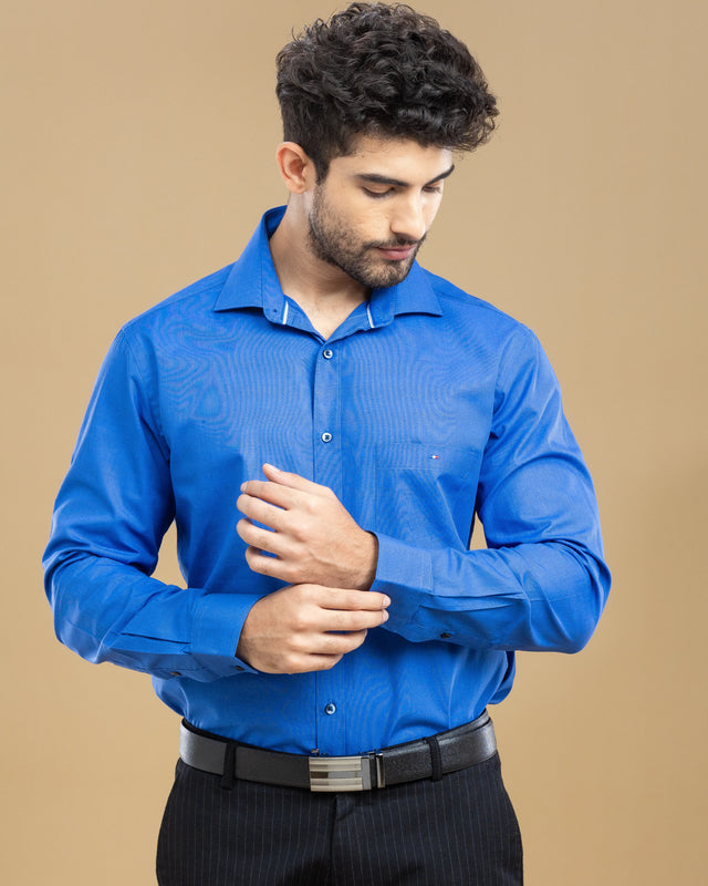 Cobalt Blue Classic Solid Shirt