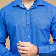 Cobalt Blue Classic Solid Shirt