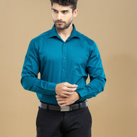 Turquoise Classic Solid Shirt