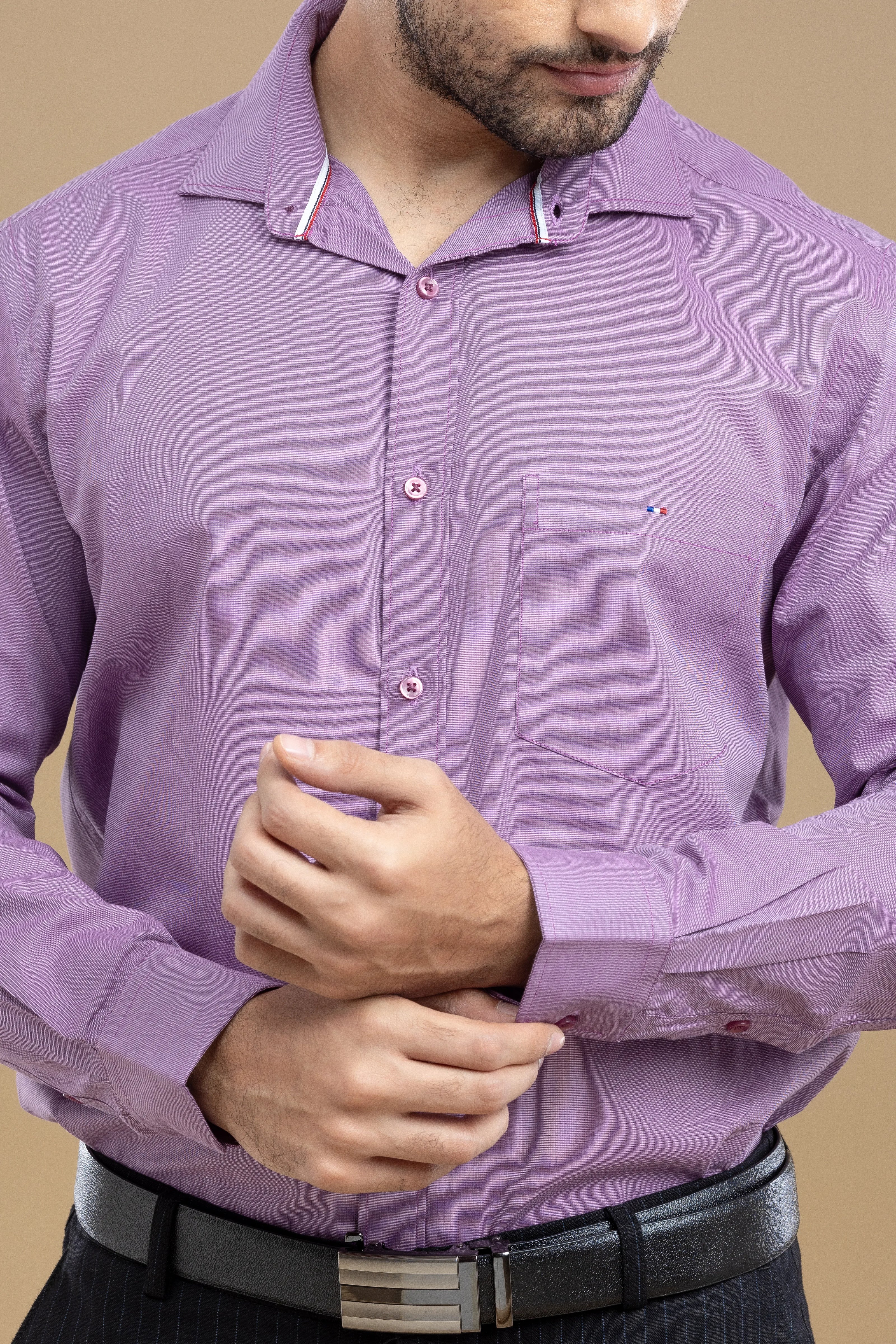 Lilac Classic Solid Shirt
