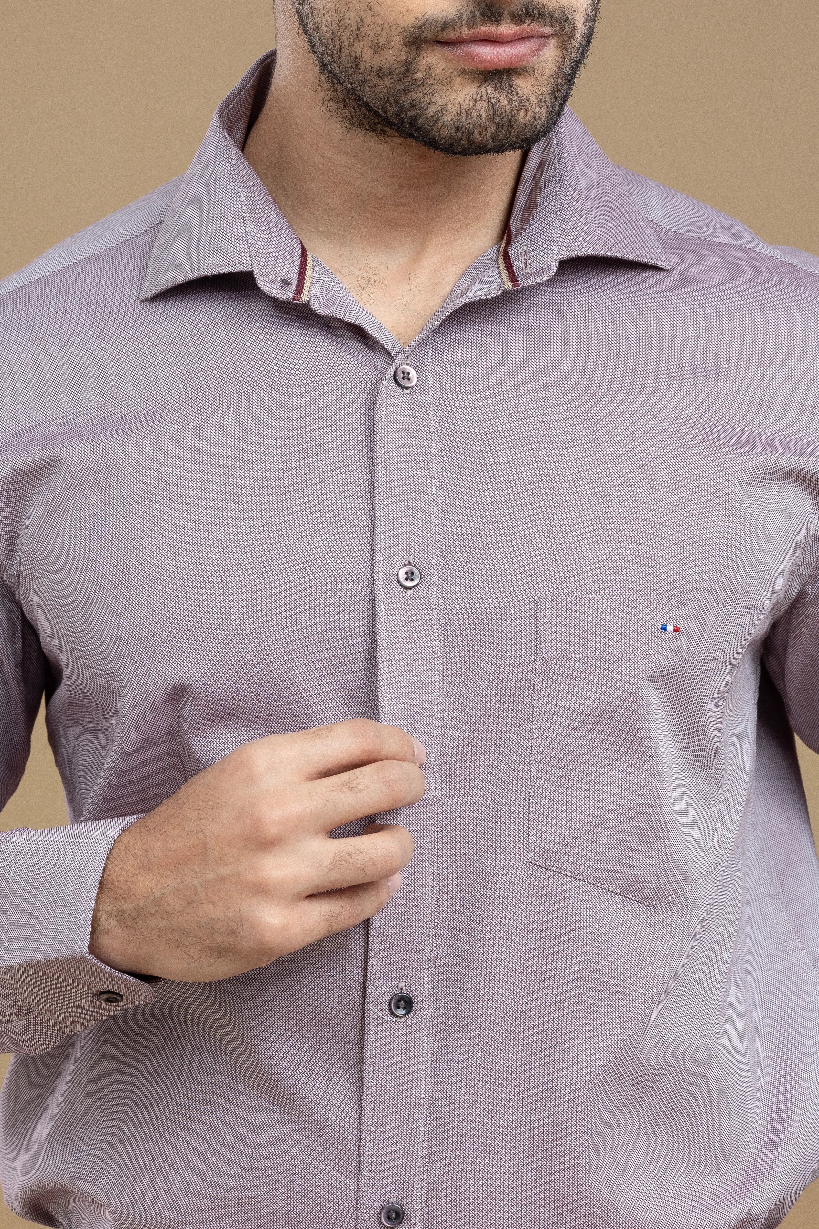 Periwinkle Purple Classic Solid Shirt