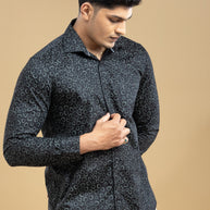 Black Triangle Printed Shirt