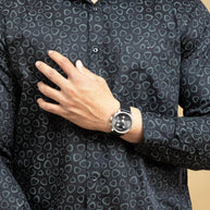 Black Triangle Printed Shirt