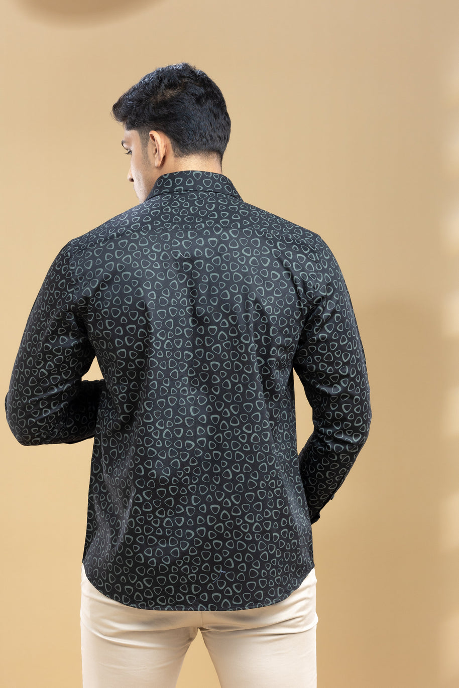 Black Triangle Printed Shirt