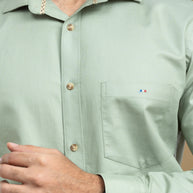 Pistachio Green Classic Solid Shirt