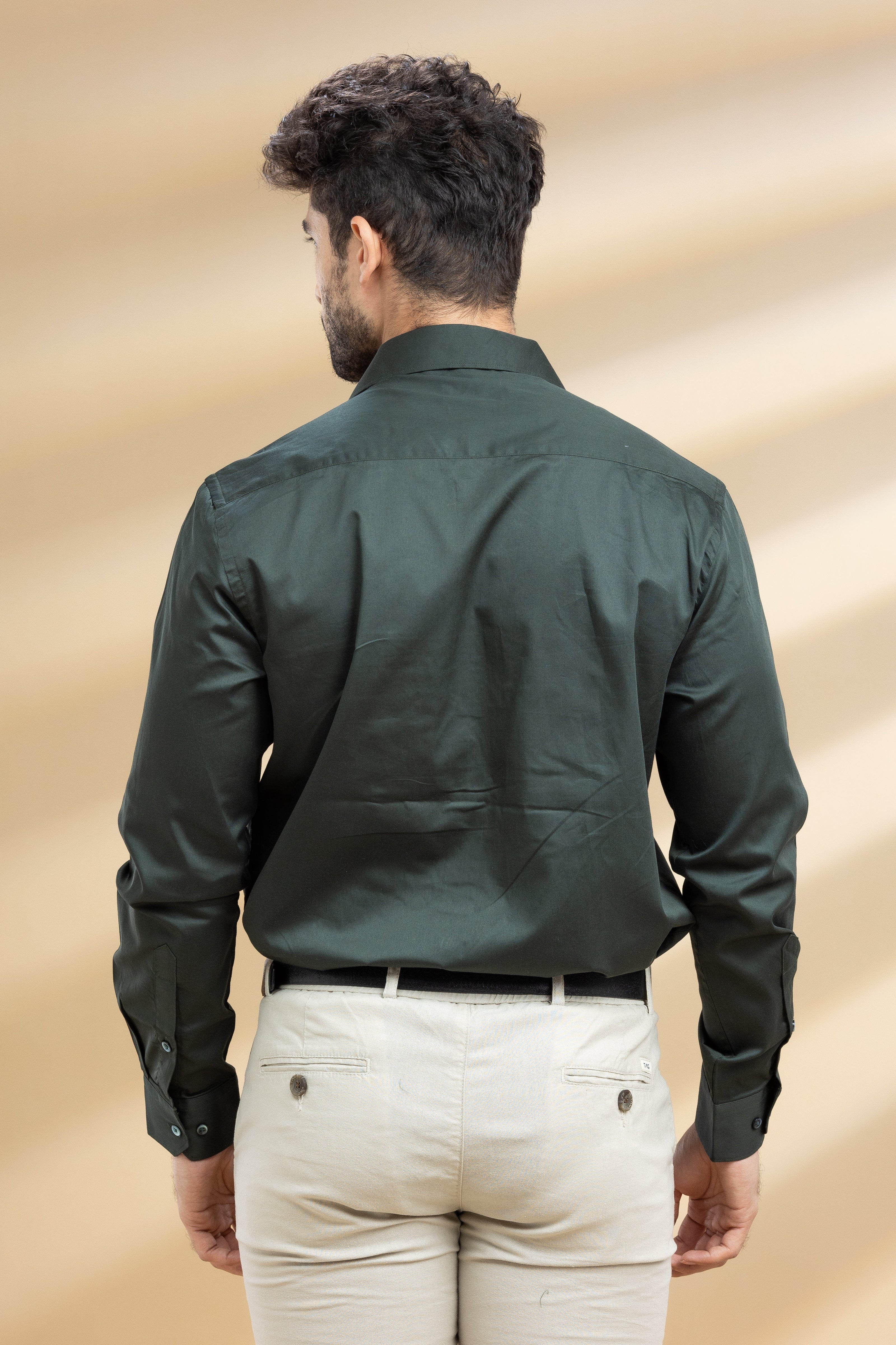 Dark Olive Solid Shirt