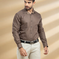 Chocolate Brown Classic Solid Shirt