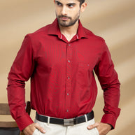 Blood Red Classic Solid Shirt