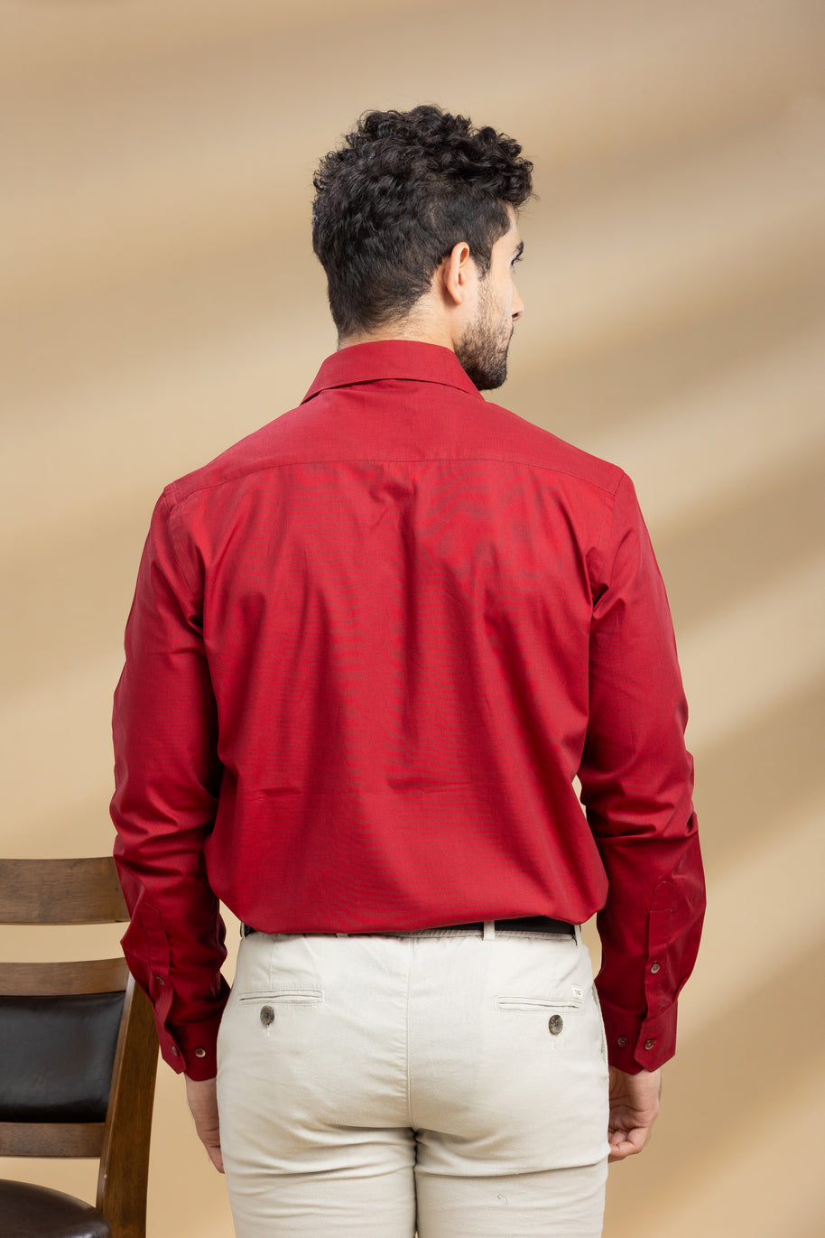 Blood Red Classic Solid Shirt