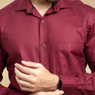 Deep Cherry Classic Solid Shirt