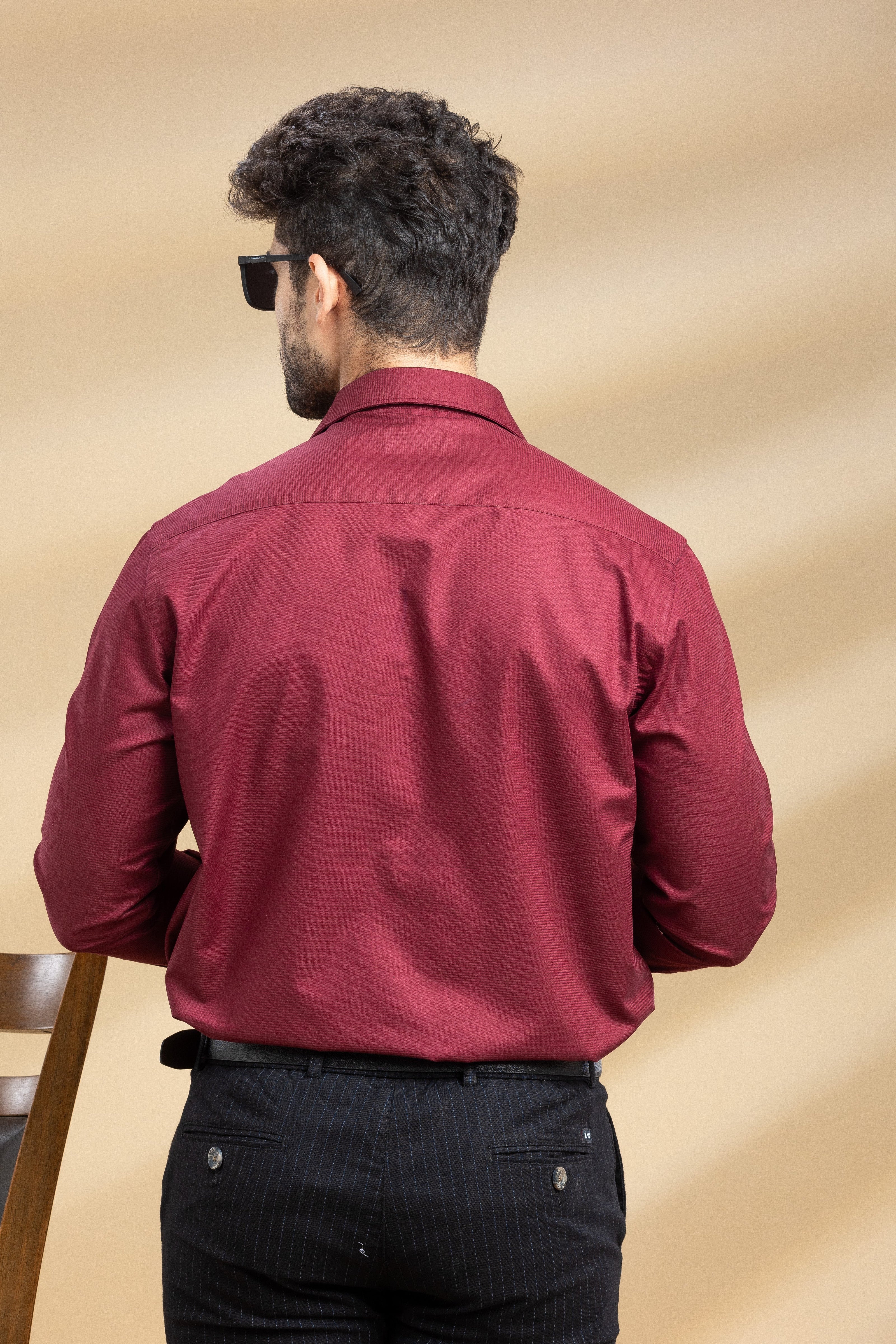Deep Cherry Classic Solid Shirt