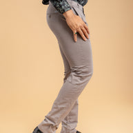 Grey Classic Slim Fit Solid Trousers