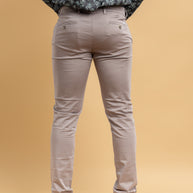 Grey Classic Slim Fit Solid Trousers