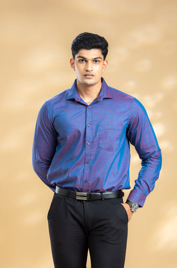 Purple Classic Solid Shirt