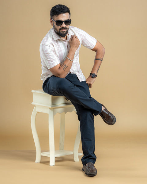 Pink Half Sleeve Printed Shirt