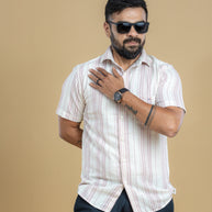 Pink Half Sleeve Printed Shirt
