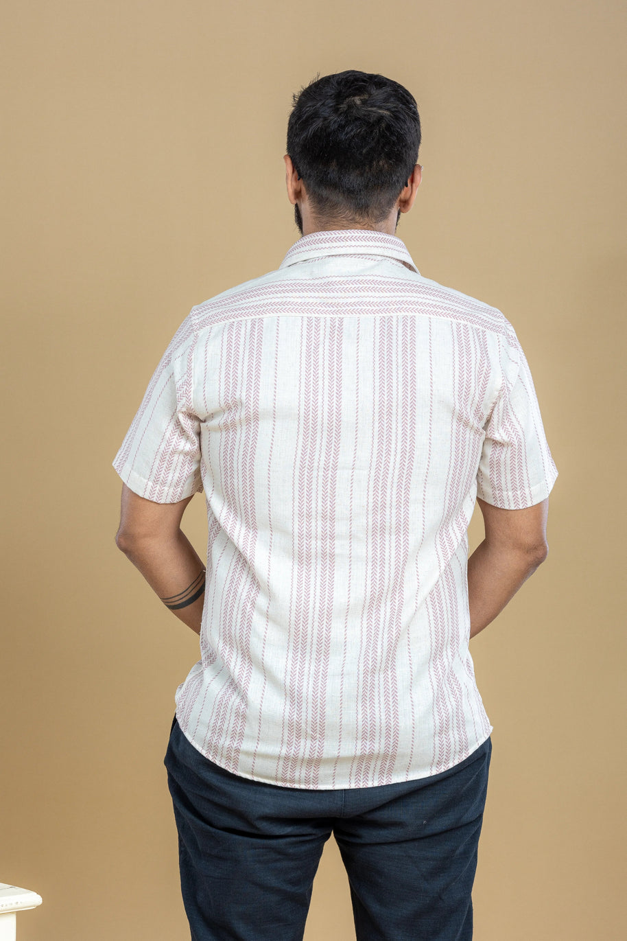 Pink Half Sleeve Printed Shirt