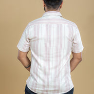 Pink Half Sleeve Printed Shirt