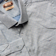 Powder Blue Floral Printed Shirt