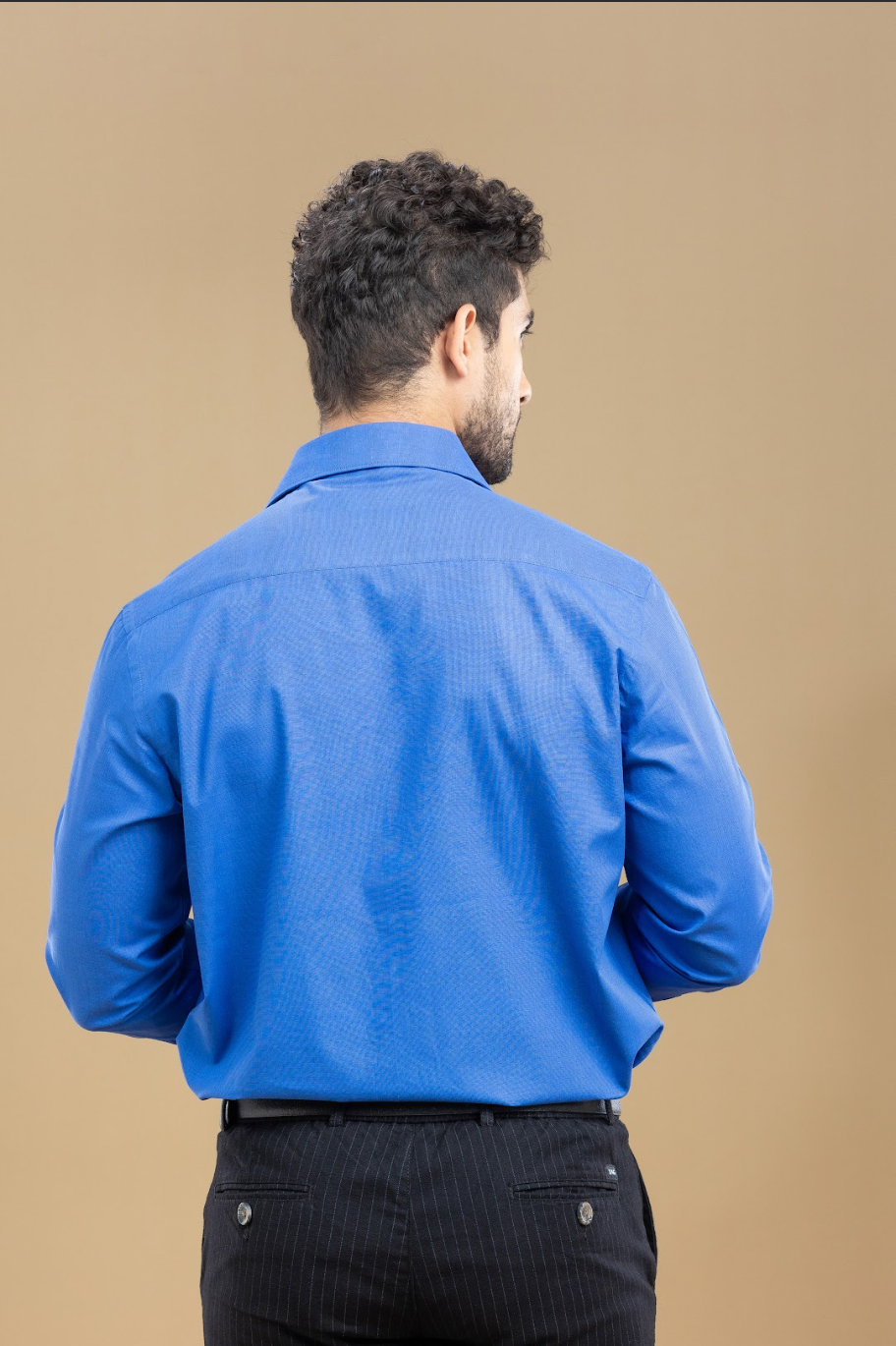 Cyan Blue Classic Solid Shirt
