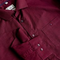Maroon Classic Solid Shirt
