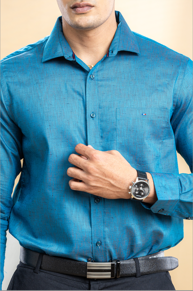 Navy Classic Solid Shirt