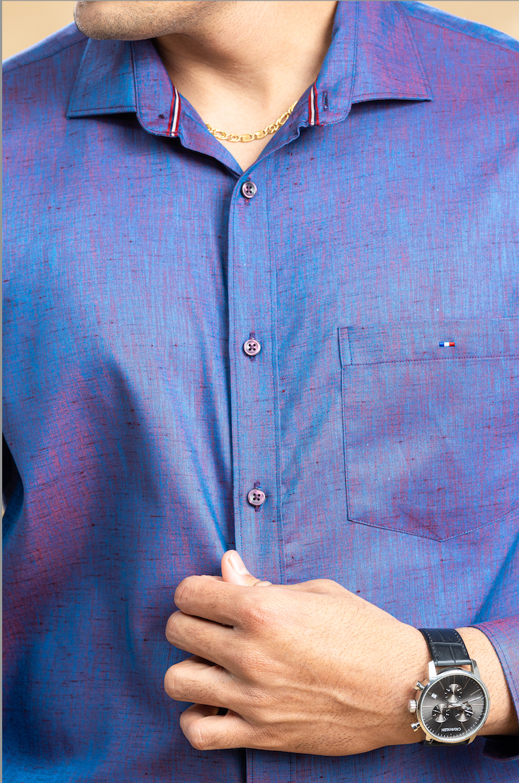 Purple Classic Solid Shirt