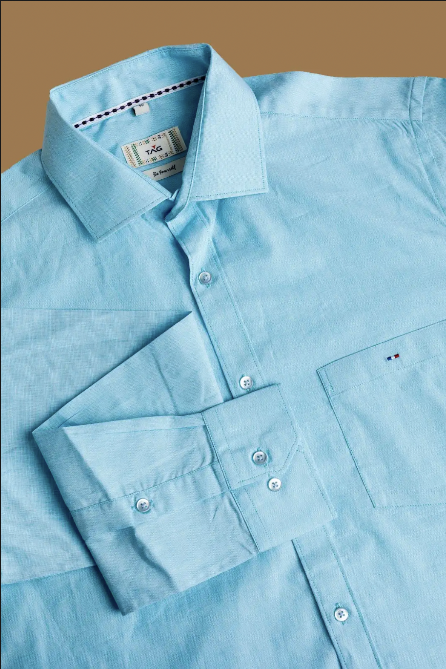 Aqua Blue Classic Solid Shirt