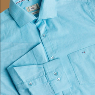 Aqua Blue Classic Solid Shirt