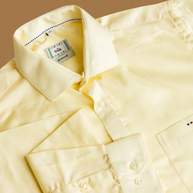 Pastel Yellow Classic Solid Shirt