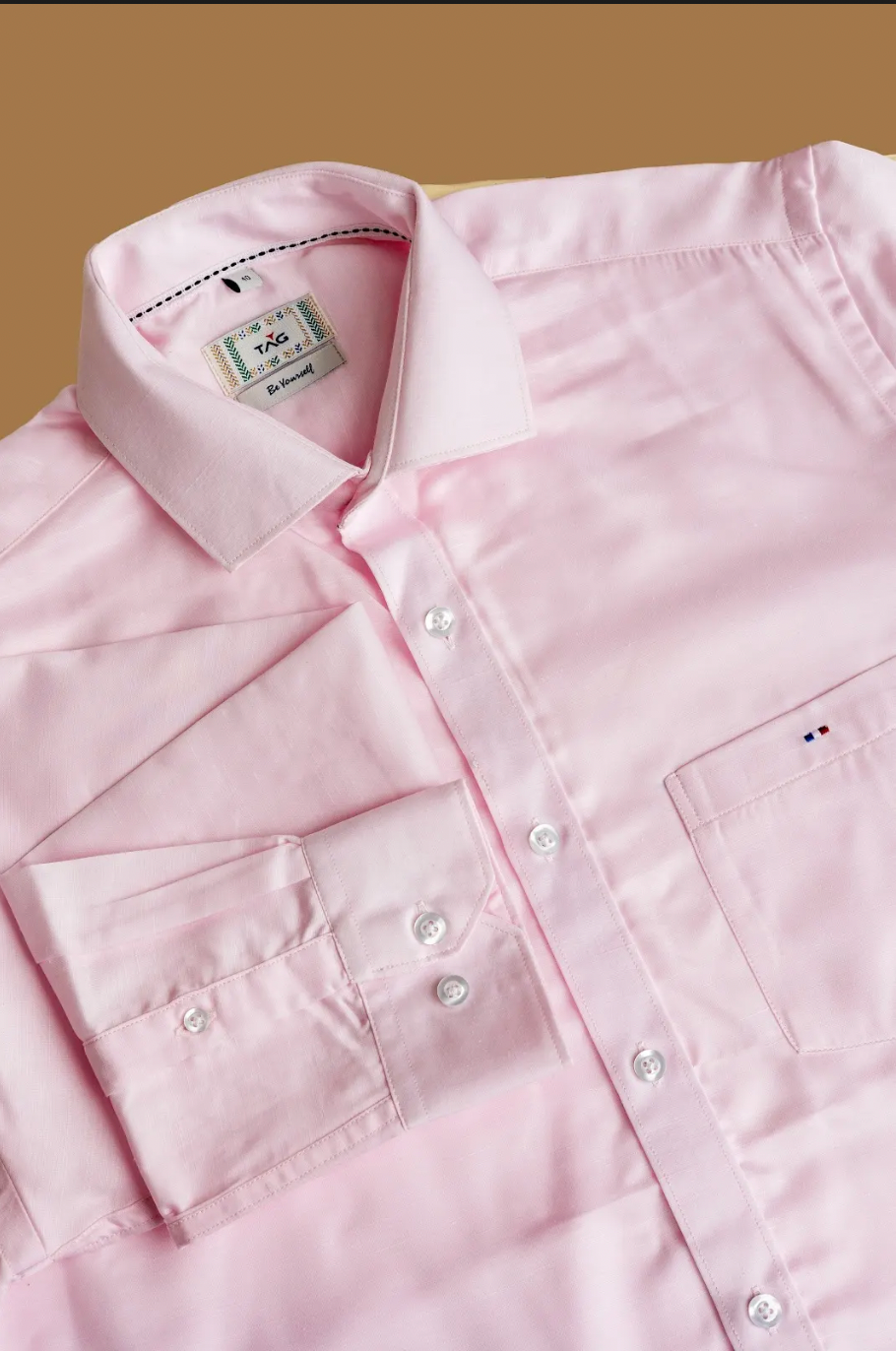 Powder Pink Classic Solid Shirt