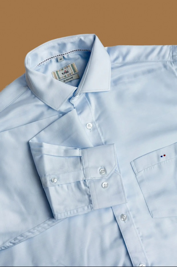 Arctic Blue Classic Solid Shirt