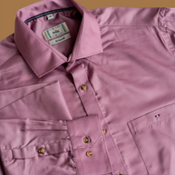 Mauve Classic Solid Shirt