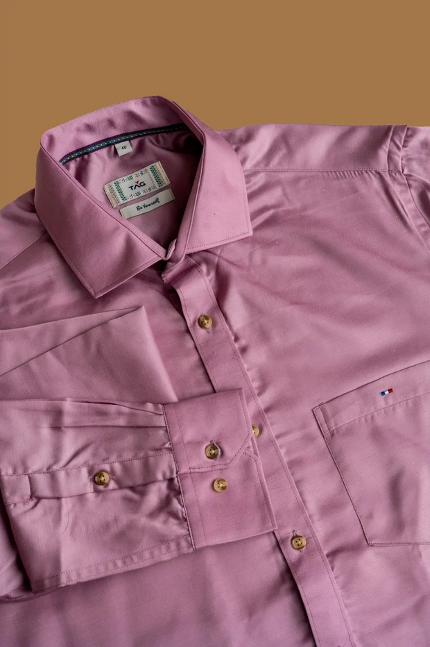 Mauve Classic Solid Shirt