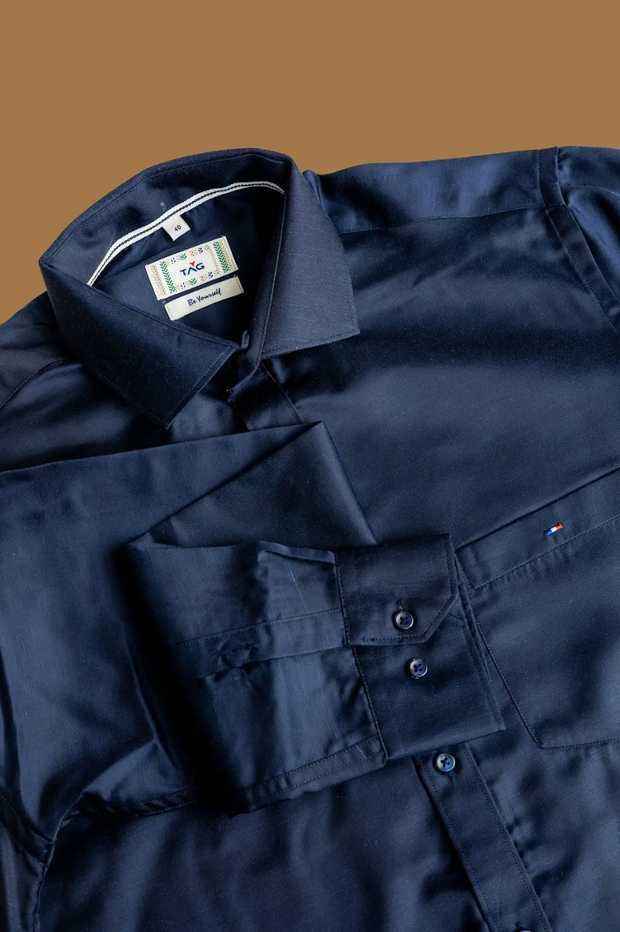 Midnight Blue Classic Solid Shirt