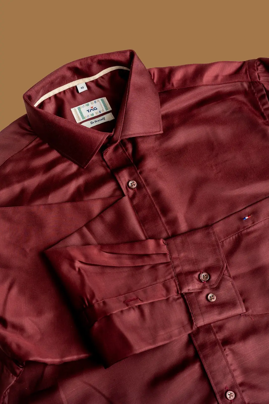 Burgundy Classic Solid Shirt