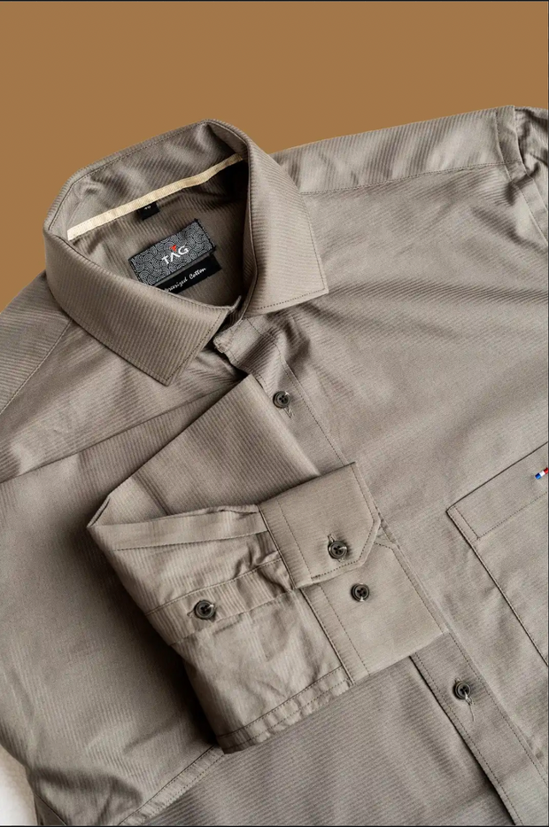 Khaki Classic Solid Shirt