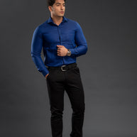 Royal Navy Two Tone Oxford Plain Shirt