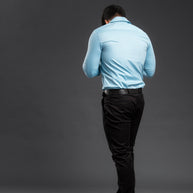 Aqua Chambray Plain Shirt