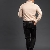 Fawn Solid Chambray Plain Shirt