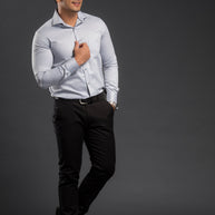 Grey Vintage Chambray Plain Shirt