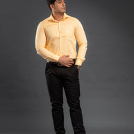 Yellow Classic Chambray Plain Shirt